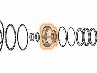 Hub/Inner Race, A761 Coast Clutch (30 Teeth)(2.105”Thick)(15 Holes)(This Is Also The # 4 Inner Sprag Race) 2004-Up — Part # 117571B