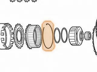 Snap Ring, A750/A761 Holds Hub & Center Planet Ring Gear To Front Planet Ring Gear (.056”Thick, 5.033”OD) 2003-Up — Part # 117868A