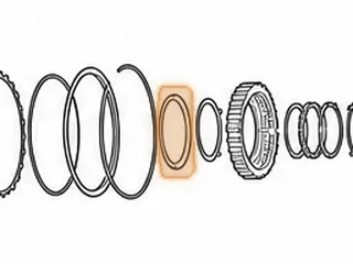 Washer, A750/A761 Reverse Clutch Hub To # 2 Sprag (.250”Thick, 4.015”OD, 2.895”ID) (Plastic, 4 Tabs) 2003-Up — Part # 117245A