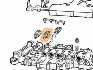 Solenoid, A8LR1 Damper Clutch (46313-3B010 Cast) (Brown End) 2011-Up — Part # 331425A