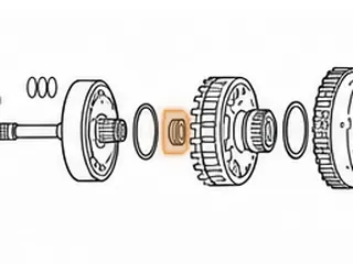 Bushing, A8LR1 6th Sungear Shell (1.260”ID)(.470”Wide) Center Groove & 4 Relief Cuts 2011-Up — Part # 331052A