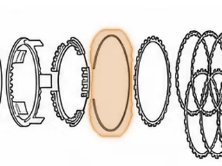 Snap Ring, A8LR1 Holds 8th/Low/Reverse Piston Retainer (7 3/4”OD)(.094”Thick) (2 Notched Ends) 2011-Up — Part # 331893A