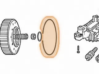 Snap Ring, A8LR1 Holds Output Shaft to 3-5 Reverse Shell (6 1/2”OD)(.098”Thick) 2011-Up — Part # 331894A