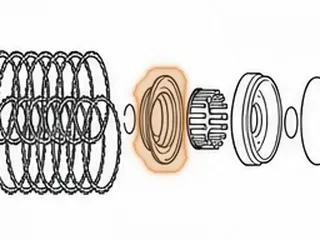 Retainer, A8LR1 Underdrive Clutch Piston Spring (Bonded) (1.920”OD) 2011-Up — Part # 331981A