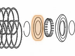 Retainer, A8LR1 6th Clutch Spring(Bonded)(5.045”OD) 2011-Up — Part # 331984A
