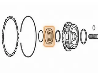 Sun Gear, A8LR1 Overdrive (50 Teeth W/1 Groove)(27 Inner Splines) (2.840”OD)(.775”Thick) 2011-Up — Part # 331610A