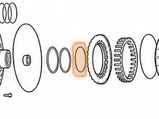 Snap Ring, A750/A761 Holds Reverse Clutch Piston & Housing To Direct Drum (.048”Thick, 3.365”OD) 2003-Up — Part # 117893A