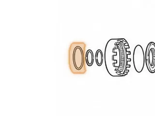 Washer, A960E Front Planet To Hub (3.300”OD)(2.360”ID)(3 Round Tabs)(Plastic) 2006-Up — Part # 267238A