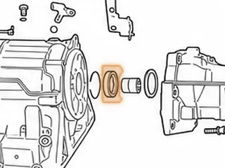 Ball Bearing, A960E O.P. Shaft To Ext Housing (Some 2WD)(6 Bolt Housing)(2.440”OD) (1.345”ID)(NSK B34Z-5E1) 2006-Up — Part # 267271A