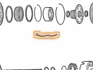 Anti Rattle Spring, A750/A761 B-1/B-2/Low/Reverse Clutch Steels (.012”Thick, .535”Wide, 4.310”Long) 2003-Up — Part # 117638A
