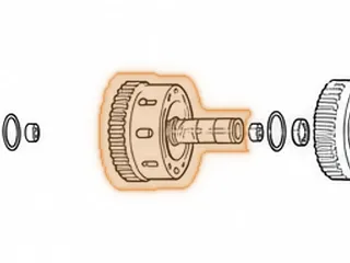 Hub, A960E Direct Clutch (6 3/4”Tall)(36 Clutch Spline)(9 Slots)(5.390”OD) 2006-Up — Part # 267575A