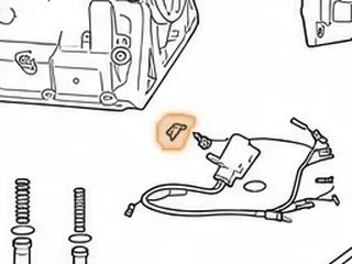 Bracket, A960E Temp Sensor To Valve Body 2006-Up — Part # 267741-4A