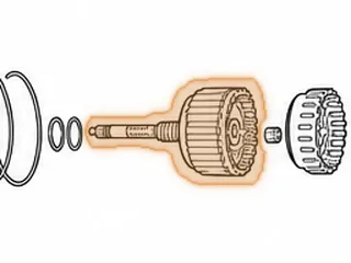 Drum W/Shaft, A960E (10”Tall)(24 Teeth Steels)(4 Rings)(4.670”OD)(2 Balls Under Bushing) 2006-Up — Part # 267554A