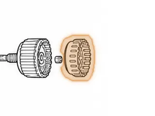 Drum/Piston, A960E Coast Clutch (1.870”Tall)(4.510”OD)(4 Clutches)(24 Teeth Steel) (24 Slots) 2006-Up — Part # 267559A