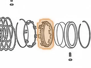 Piston, A960E B1 Clutch (5.445”OD)(4.340”ID)(1.210”Thick)(16 Spring Guides)(Aluminum) 2006-Up — Part # 267969A