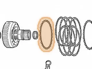 Pressure Plate, A960E Reverse Clutch (20 Teeth)(.117”Thick)(5.390”ID) 2006-Up — Part # 267150A