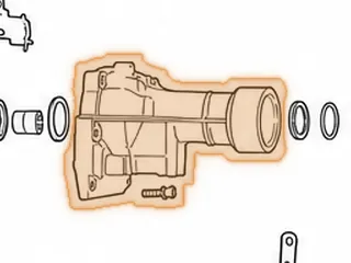 Extention Housing, A960E (2WD)(7 Bolt)(10 1/2”Long)(4 Thread Mount Studs)(2 Bolts For Balance Weight) 2006-Up — Part # 267770A