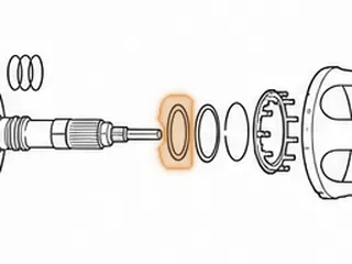 Bearing W/Race, AA80E Output Shaft To Case (3.030"OD)(2.325"ID) (.130"Thick) 2007-Up — Part # 287271A