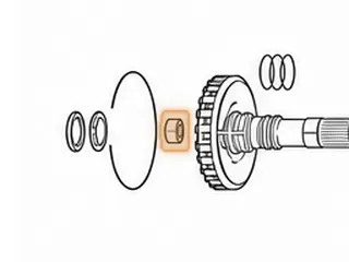 Bearing, AA80E Inside Bore Of Output Shaft (1.380"OD)(.820"Long) (NSK DB502907W) 2007-Up — Part # 287268A