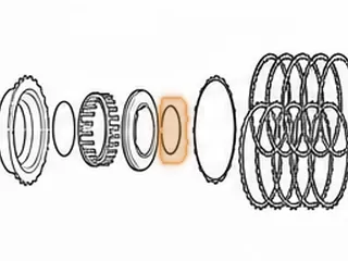 Snap Ring, AA80E Holds Reverse Clutch Piston Retainer In (2.705"OD)(.045"Thick)(.155"Wide) 2007-Up — Part # 287893A
