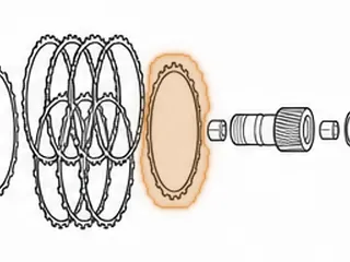 Steel, AA80E Low/Reverse Clutch (Bottom)(2.4mm)(#4)(24 Teeth) (6.465"ID)(7.355"OD) 2007-Up — Part # 287135AE
