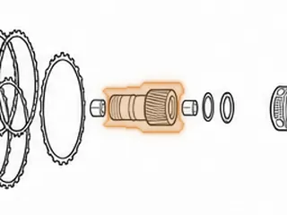 Sun Gear, AA80E Forward Planet (30 Teeth)(4.155"Long)(2.405"OD) 2007-Up — Part # 287612A