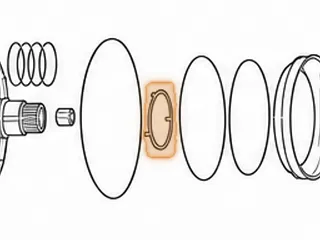 Washer, AA80E Stator To Overdrive Drum (Plastic)(4 Tabs)(3.700" OD)(3.200"ID)(.142"Thick) 2007-Up — Part # 287211A