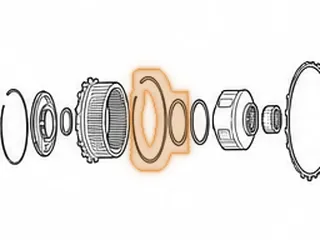 Snap Ring, AB60E/AB60F Holds Center Planet Ring Gear To Front Planet Ring Gear (.055”Thick)(6.017”OD) 2007-Up — Part # 77868A