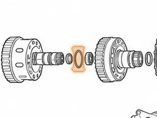 Bearing W/Race, AB60E/AB60F Direct Clutch Hub To Reverse Clutch Hub (.140”Thick) (2.537”OD)(1.837”ID) 2007-Up — Part # 77244A