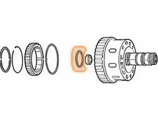 Bearing W/Races, AB60E/AB60F #4 Sprag To Direct Clutch Hub (.143”Thick)(2.385”OD) (1.562”ID) 2007-Up — Part # 77235A