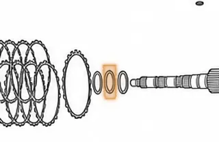 Bearing, AB60E/AB60F Rear Planet Ring Gear Hub To Intermediate Shaft (.176”Thick) (2.244”OD)(1.435”ID) 2007-Up — Part # 77254A