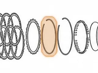 Snap Ring, AB60E/AB60F Holds 2nd Brake Apply Plate In (.055”Thick)(7 3/4”OD) 2007-Up — Part # 77873A