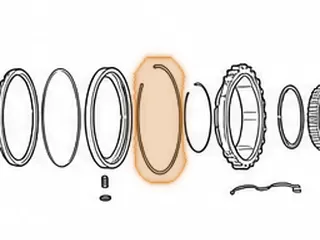 Snap Ring, AB60E/AB60F Holds Low/Reverse Sprag Outer Race In Case (.116”Thick) (7 1/4”OD)(W/2 Eyelets) 2007-Up — Part # 77890A