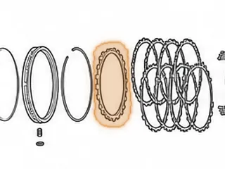Pressure Plate, AB60E/AB60F B-2 Clutch (.078”)(13 Teeth)(W/4 Wide Teeth W/Spring Pockets) (5.420”ID) 2007-Up — Part # 77140AA