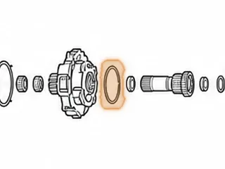 Race, 60-40LE Planet To Rear Ring Gear Hub (4 Tab) — Part # 121250A