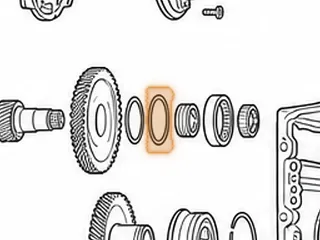 Bearing W/Race, 60-40LE Driven Transfer Gear To Case — Part # 121277A