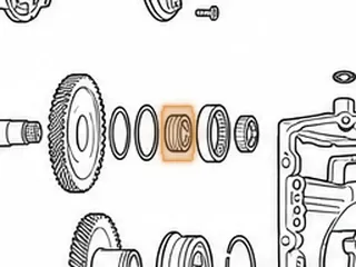 Inner Race, 60-40LE Pinion Shaft To Roller Bearing (06NU0716/20 KOYO) — Part # 121273A