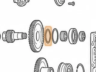 Race, 60-40LE Driven Transfer Gear To Case — Part # 121278A