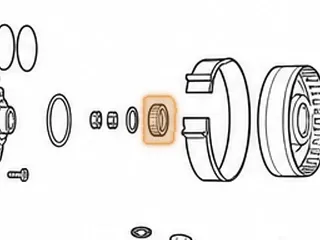 Caged Bearing, 60-40LE Stator To Reverse Drum (1.770”OD) (.468” Wide) — Part # 121229A