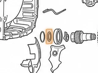 Race, 60-40LE Pinion Shaft To Bell Housing — Part # 121280A