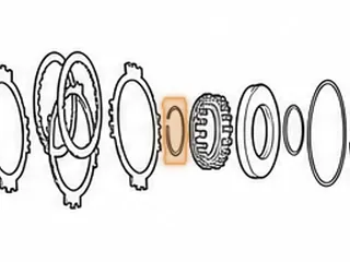 Snap Ring, 60-40LE Coast Clutch Retainer (.040” Thick) (2.210”OD) — Part # 121871A