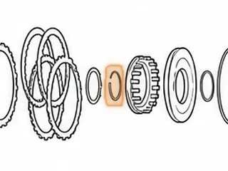 Snap Ring, 60-40LE Forward Retainer (.040” Thick) (2.135”OD) — Part # 121877A