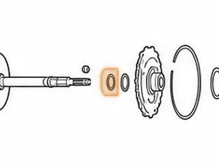 Bearing W/Race, 60-40LE Input Shaft To Reverse Clutch Pressure Plate (1.225”OD) (.738”ID) (.110” Thick) — Part # 121256A