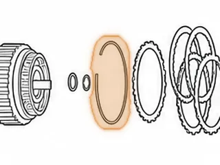 Snap Ring, 60-40LE Holds Forward Clutch Pressure Plate In Drum — Part # 121876A