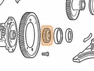 Cone Bearing, 60-40LE Differential Housing To Bell Housing (Cast # TRO80702J) Also Fits Differential Housing To Case… — Part # 121289A
