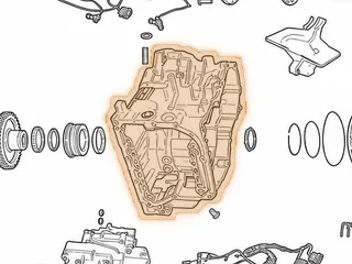 Case, AW55-51SN (Nissan/Volvo) (Red Tag)(12 Bolt Rear Cover) 2000-Up (These Cases Are Sleeved) — Part # 21760B