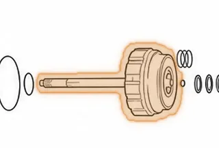 Drum, AW55-50SN Forward & Direct Clutch (20 Splines) (7 Lube Holes In Shaft) 2000-Up — Part # 21554A