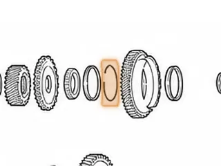 Snap Ring, AW55-50SN / AW55-51SN Holds Driven Transfer Gear Cup Races Apart (.070” Thick) (3.660”OD) 2000-Up — Part # 21869A