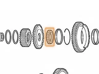 Cone Bearing, AW55-50SN / AW55-51SN Driven Transfer Gear (Both Sides) 30 Rollers (2.350”ID) (Cast # NSK R50-31) 2000-Up — Part # 21281A