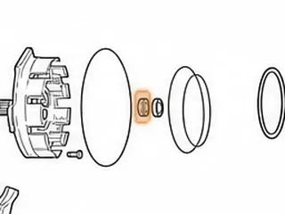 Bushing, AW55-50SN / AW55-51SN Stator (Center) (Brass) 2000-Up — Part # 21037AA